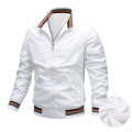 winter fleece-lined wholesale men's casual sport blank thick outdoor casual jacket with zipper fleece